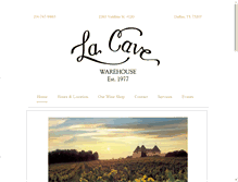 Tablet Screenshot of lacavewarehouse.com